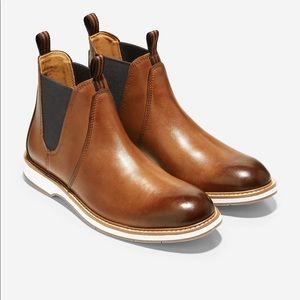 Cole Haan Morris Chelsea Boot Tan 7 new